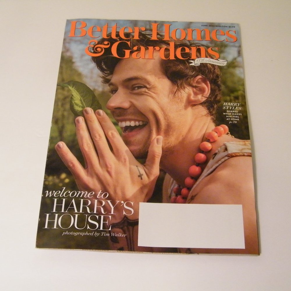 Harry Styles Better Homes and Gardens Magazine